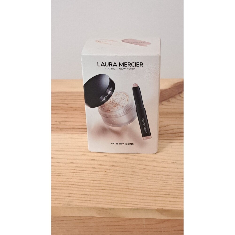 Laura Mercer Artistry Icons Translucent/Rose Gold  Setting Powder Caviar...